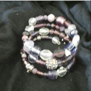 Purple wrap bracelet